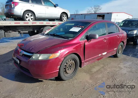2008 Honda Civic Lx from USA, damaged, VIN 1HGFA16598L102330